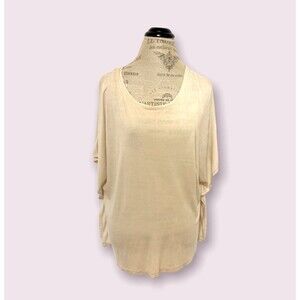 Golden Beige Oversized Boyfriend Top